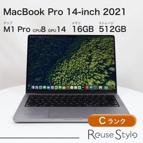 MacBook Pro 14インチ 2021 スペースグレイ 16GB 512GB JISキーボード Dランク