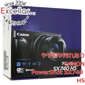 [bn:8] Canon製 PowerShot SX740 HS ブラック 2030万画素 元箱あり