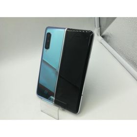 【中古】SAMSUNG au 【SIMロック解除済み】 Galaxy Fold SCV44 スペース シルバー【広島】保証期間１ヶ月【ランクA】