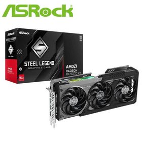 ASRock｜アスロック ASRock Radeon RX 9070XT Steel Legend DARK 16G グラフィックボード(ブラック) RX9070XTSLD16G 返品種別B