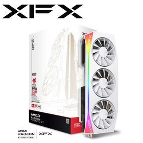 XFX Mercury AMD Radeon RX 9070XT White OC Gaming Edition with RGB搭載 16GB ハイエンドモデル グラフィックボード RX-97TRGBBW9-GP/ U 返品種別B