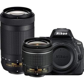 Nikon D5600 デジタル一眼レフカメラ 18-55mm VR &amp; 70-300mm DX AF-P レンズ - (更新)