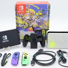 [中古]Nintendo Switch 有機ELモデル スプラトゥーン3エディション [Joy-Con オリジナルデザイン] HEG-S-KCAAA