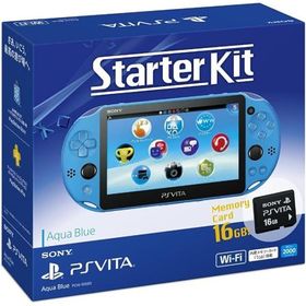中古 PlayStation Vita Starter Kit アクア・ブルー