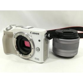 【中古】Canon EOS M3 EF-M15-45 IS STM レンズキット ホワイト【大阪本店】保証期間１ヶ月【ランクC】