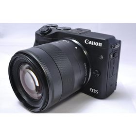 キヤノン Canon ミラーレス一眼 EOS M3 レンズキット ブラック EF-M18-55mm F3.5-5.6 IS STM SDカード付き 中古