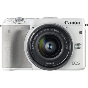 キヤノン Canon EOS M3 EF-M 15-45mm レンズキット ホワイト ミラーレス一眼 カメラ 中古