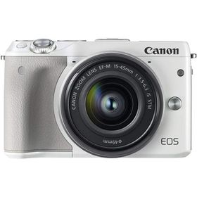 キヤノン Canon EOS M3 レンズキット ホワイト EOSM3WH-1545ISSTMLK <プレゼント包装承ります>