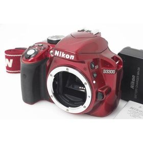 【全額返金保証】並品｜ニコン D3300 ボディ レッド CA01-R225-1Q1A