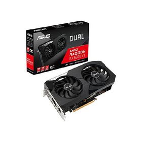 ASUS デュアルAMD Radeon RX 6600 XT OCエディション 8GB GDDR6 ゲーミンググラフィックスカード (AMD RDNA 2 PCIe 4.0 8GB GDDR6メモリ HDMI 2.1 DisplayPort 1