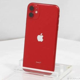 〔中古品〕 iPhone11 64GB プロダクトレッド MWLV2J／A SIMフリー【377】