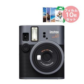 チェキ instax mini 41 本体＆フイルム10枚＆プチカードファイル1冊セット 富士フイルム