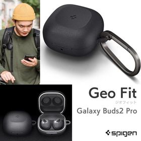 Samsung Galaxy Buds ケース シュピゲン ジオ・フィット カラビナ付き Galaxy Buds 2 保護ケース ポリカーボネート ハードケース Buds Live カバー 衝撃吸収