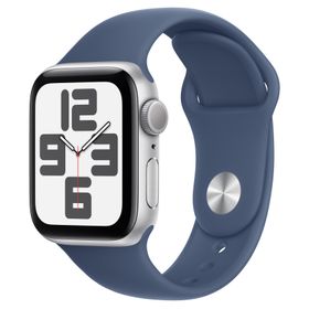 Apple Watch SE（GPSモデル）- 40mmシルバーアルミニウムケースとM/Lデニムスポーツバンド [整備済製品]