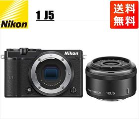 ニコン Nikon J5 ブラックボディ 18.5mm 1.8 ブラック 単焦点 レンズセット ミラーレス一眼 カメラ 中古