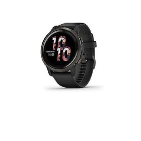 Garmin Venu 2, GPS Smartwatch with Advanced Health Monitoring and Fitness Features, Slate Bezel with Black Case and Silicone Band , 27.9 mm