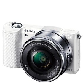 ソニー SONY α5000 ILCE-5000 レンズセット ホワイト ミラーレス 一眼レフ カメラ 中古