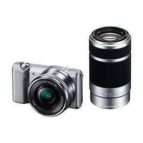 SONY ミラーレス一眼 α5000 ダブルズームレンズキット シルバー ILCE-5000Y-S