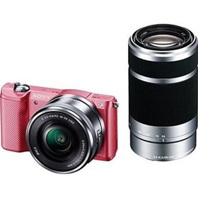SONY α5000 ダブルズームレンズキット(ピンクデジタル一眼)