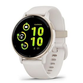 日本正規品 GARMIN ガーミン スマートウォッチ ヴィヴォアクティブ５ vivoactive 5 Ivory / Cream Gold (Suica対応) ダイエット フィットネス 010-02862-41