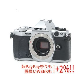 【中古】OLYMPUS 一眼レフ OM-D E-M5 Mark II ボディ シルバー モードダイヤルなし