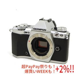 【中古】OLYMPUS 一眼レフ OM-D E-M5 Mark II ボディ シルバー 本体いたみ