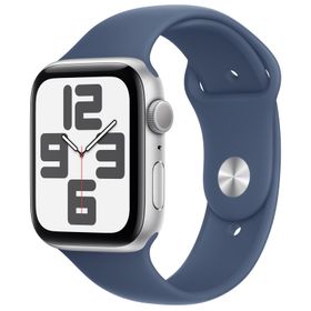 Apple Watch SE（GPSモデル）- 44mmシルバーアルミニウムケースとM/Lデニムスポーツバンド [整備済製品]