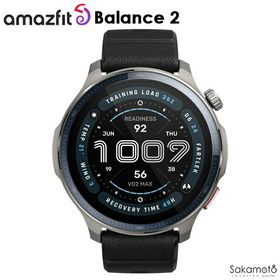 Amazfit Balance 2 アマズフィット バランス2 スマートウォッチ 10気圧防水 GPS ゴルフ ダイビング 着信通知 iPhone / Android 対応 SP170076-C01