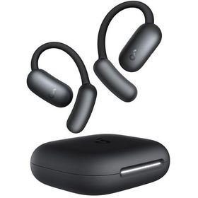 Soundcore AeroFit 2 (Bluetooth 5.4)【オープンイヤー型ワイヤレスイヤホン/IP55規格/42時間再生/マルチポイント/PSE適合】ミッドナイトブラック A3874N11