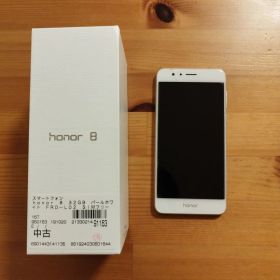 honor 8 ホワイト 32GB 本体 Huaweiスマホ箱付き