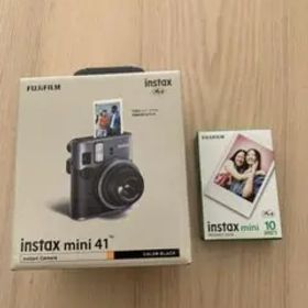 FUJIFILM instax mini 41 ブラック 本体 フィルム
