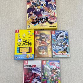 ◆スサノオ～日本神話RPG～特別版 ワンピース 海賊無双3 デラックスエディション NBA2K22 スプラトゥーン2 釣スピリッツ Nintendo Switchバージョン ナビつき！つくってわかる はじめてゲームプログラミング Switchソフト ６点