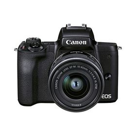 Canon ミラーレス一眼カメラ EOS Kiss M2 標準ズームレンズキット ブラック KISSM2BK-1545