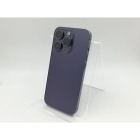 【中古】Apple docomo 【SIMフリー】 iPhone 14 Pro 128GB ディープパープル MQ0F3J/A【DS秋葉】保証期間1ヶ月【ランクC】