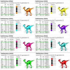 🎨 ガリミムス全11カラー✨ 即納OK／高レベル・高ステ個体も多数出品中！ | ARK Survival Evolvedのアカウントデータ、RMTの販売・買取一覧