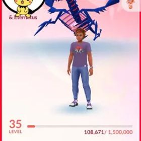 🌎 [自動配信] |🔥 LV 35 |❤️ チーム・ヴァラー(赤) |💎 104 レジェンダリーとミシカル |⚡ ギガンタマックス + シャドウ |🎮 PTC ログイン | メアド譲渡可能