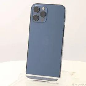 〔中古品〕 iPhone12 Pro Max 256GB パシフィックブルー MGD23J／A SoftBank【258】