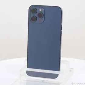 〔中古品〕 iPhone12 Pro Max 128GB パシフィックブルー MGCX3J／A SIMフリー【196】