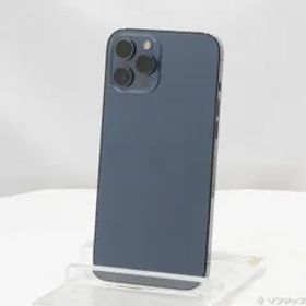 〔中古品〕 iPhone12 Pro Max 128GB パシフィックブルー MGCX3J／A SIMフリー【377】