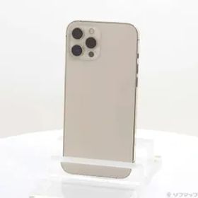 〔中古品〕 iPhone12 Pro Max 256GB ゴールド MGD13J／A SIMフリー【305】