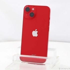 【中古】Apple(アップル) iPhone14 128GB プロダクトレッド MPV93J／A SIMフリー 【258-ud】