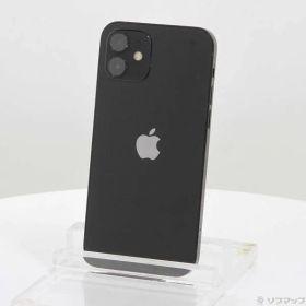 〔中古品〕 iPhone12 64GB ブラック MGHN3J／A SIMフリー【262】