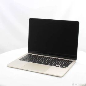 〔中古品〕 MacBook Air 13.6-inch Mid-2022 MLY13J／A Apple M2 8コアCPU_8コアGPU 8GB SSD256GB スターライト 〔15.7 Sequoia〕【344】