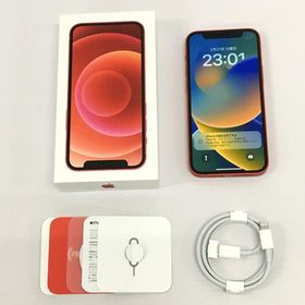 au iPhone12 mini 64GB レッド MGAE3J/A【白ロム】【353011115217903】【利用制限:○】【iOS 16.0.2】併売《スマホ・山城店》R1293