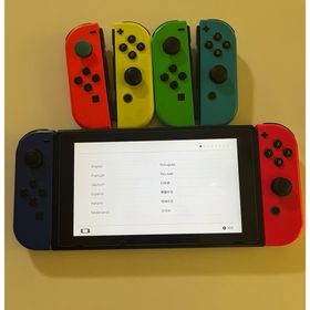 ニンテンドースイッチ(Nintendo Switch)のNintendo Switch JOY-CON(L) ネオンブルー/(R) ネオ(家庭用ゲーム機本体)