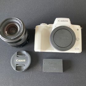 【美品】Canon EOS kiss M 18-55mm ミラーレスカメラ