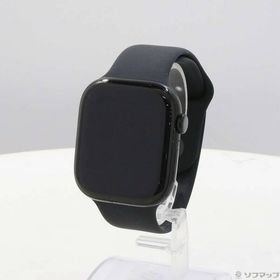〔中古〕Apple(アップル) Apple Watch Series 10 GPS 46mm ジェットブラックアルミニウムケース ブラックスポーツバンド〔198-ud〕