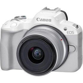 Canon キヤノン ミラーレス一眼カメラ EOS R50 RF-S18-45 IS STM レンズキット ホワイト 新品