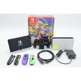 [中古]Nintendo Switch 有機ELモデル スプラトゥーン3エディション [Joy-Con オリジナルデザイン] HEG-S-KCAAA