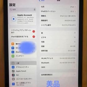 Apple iPad mini (第5世代) 64GB スペースグレー